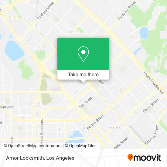 Amor Locksmith map