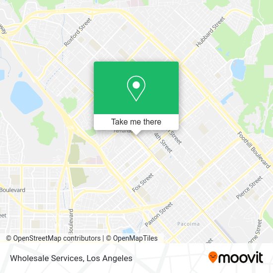 Wholesale Services map