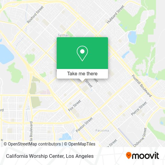 Mapa de California Worship Center