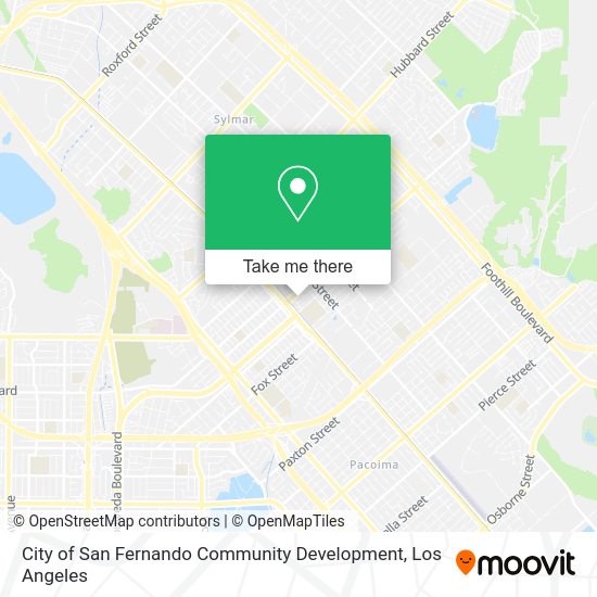 Mapa de City of San Fernando Community Development