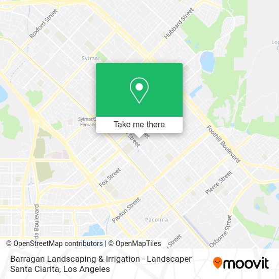 Mapa de Barragan Landscaping & Irrigation - Landscaper Santa Clarita
