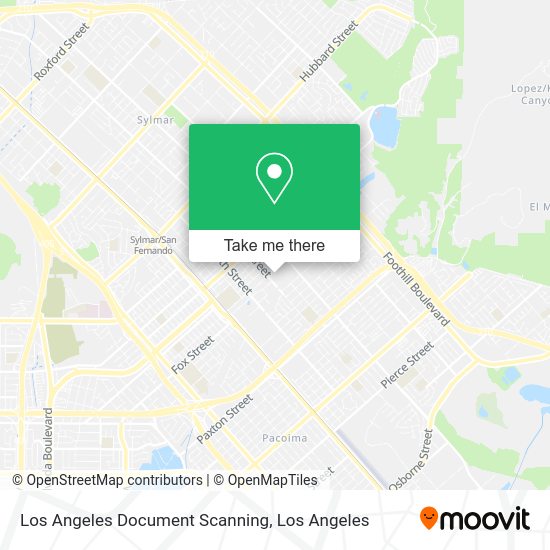 Mapa de Los Angeles Document Scanning