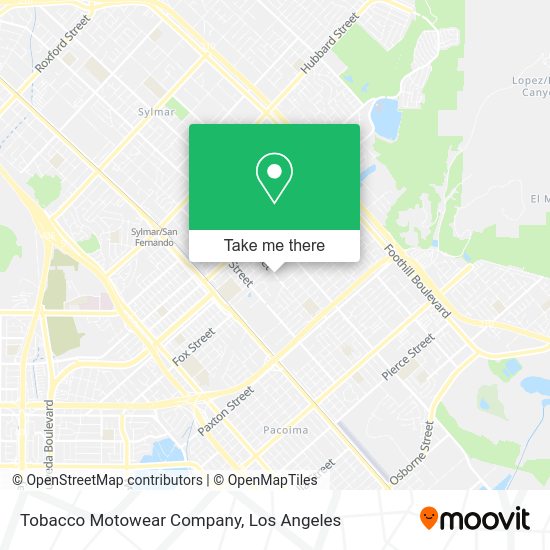 Mapa de Tobacco Motowear Company