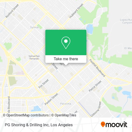 Mapa de PG Shoring & Drilling Inc