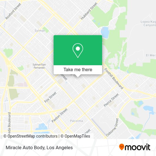 Mapa de Miracle Auto Body