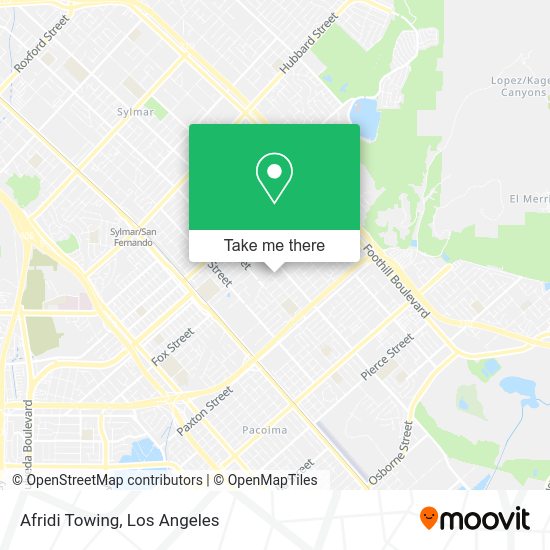 Mapa de Afridi Towing