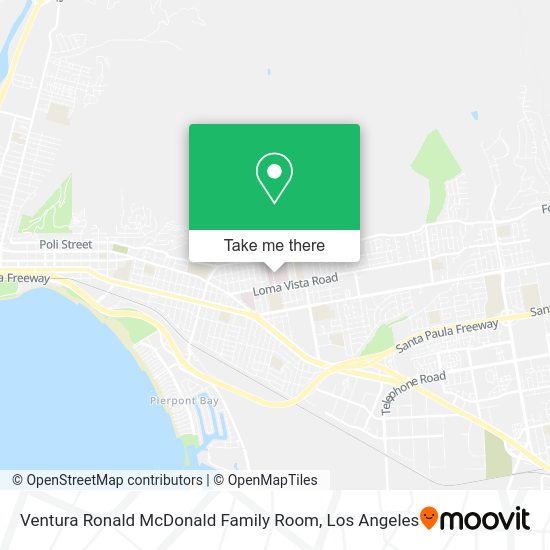 Mapa de Ventura Ronald McDonald Family Room