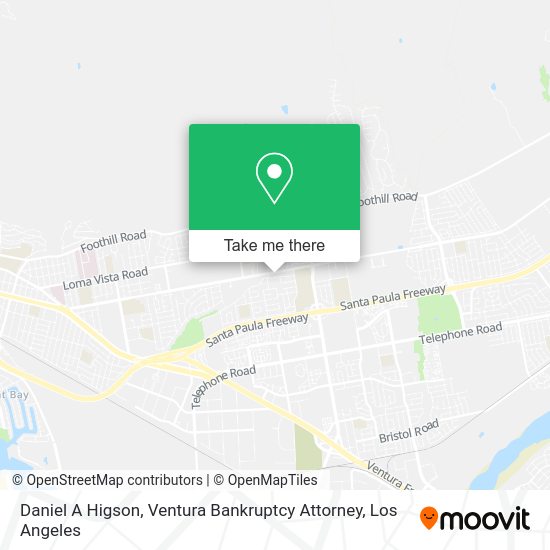 Daniel A Higson, Ventura Bankruptcy Attorney map