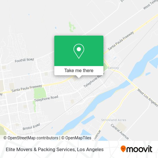 Elite Movers & Packing Services map
