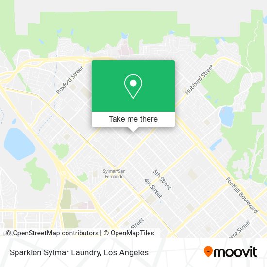 Mapa de Sparklen Sylmar Laundry