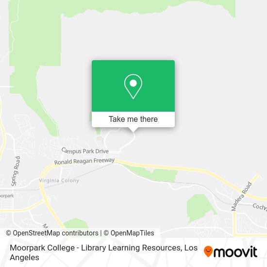 Moorpark College - Library Learning Resources map