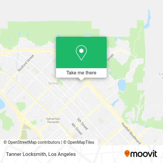 Tanner Locksmith map