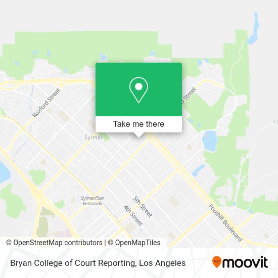 Bryan College of Court Reporting map