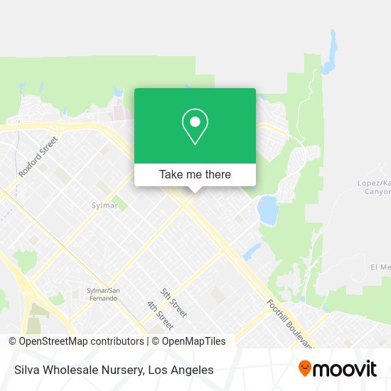 Mapa de Silva Wholesale Nursery