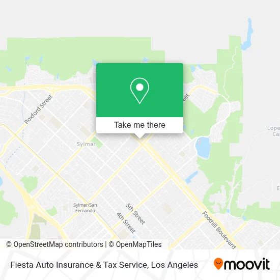 Fiesta Auto Insurance & Tax Service map