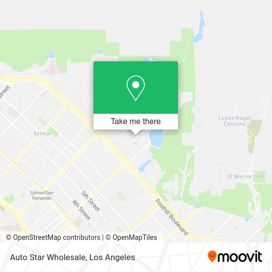 Mapa de Auto Star Wholesale