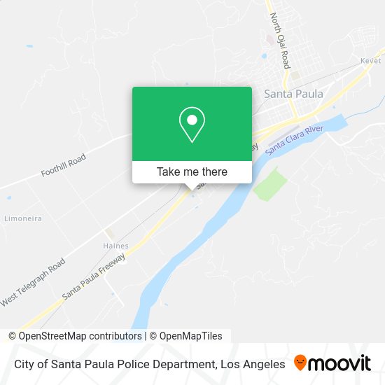 City of Santa Paula Police Department map