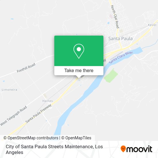City of Santa Paula Streets Maintenance map