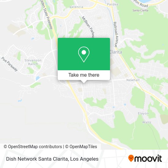 Mapa de Dish Network Santa Clarita