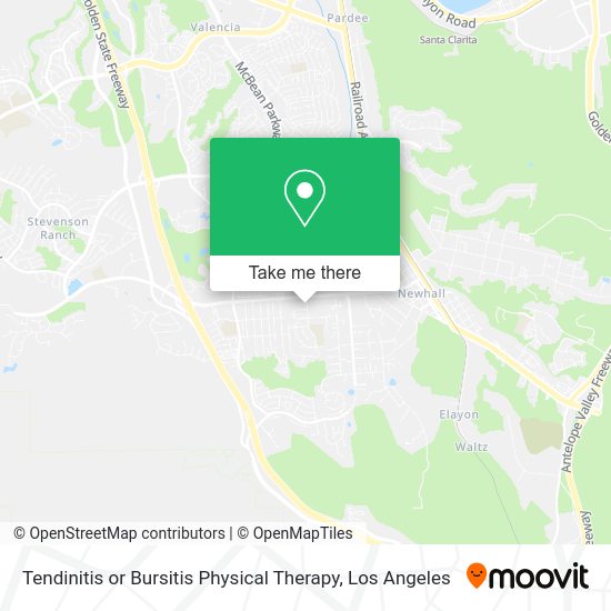 Tendinitis or Bursitis Physical Therapy map