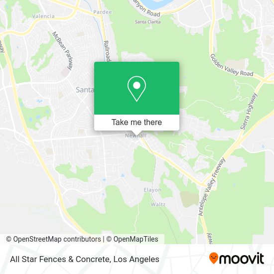 All Star Fences & Concrete map