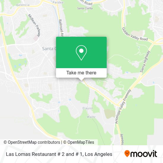 Mapa de Las Lomas Restaurant # 2 and # 1