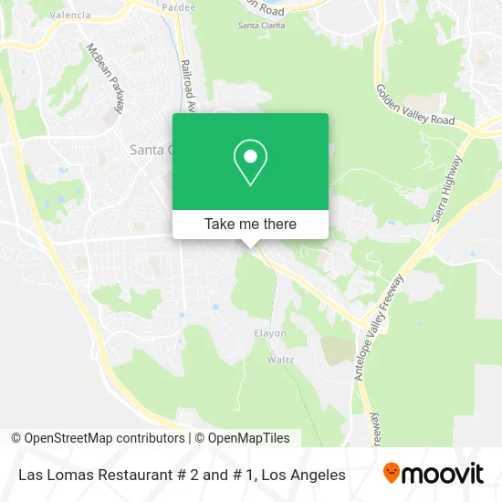 Mapa de Las Lomas Restaurant # 2 and # 1