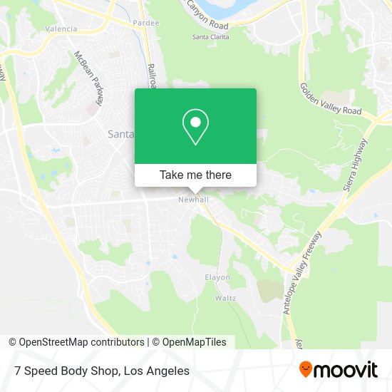 Mapa de 7 Speed Body Shop