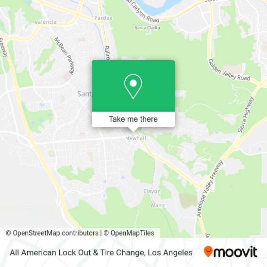 Mapa de All American Lock Out & Tire Change