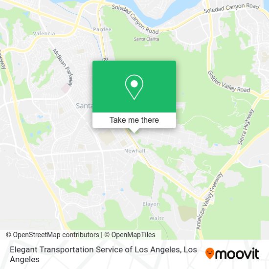 Mapa de Elegant Transportation Service of Los Angeles