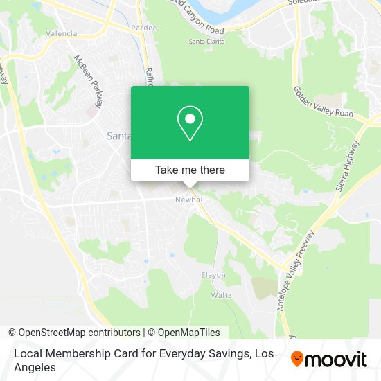 Mapa de Local Membership Card for Everyday Savings