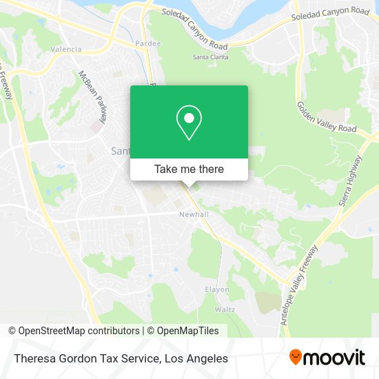 Theresa Gordon Tax Service map