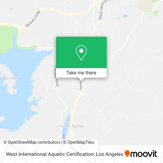 West International Aquatic Certification map