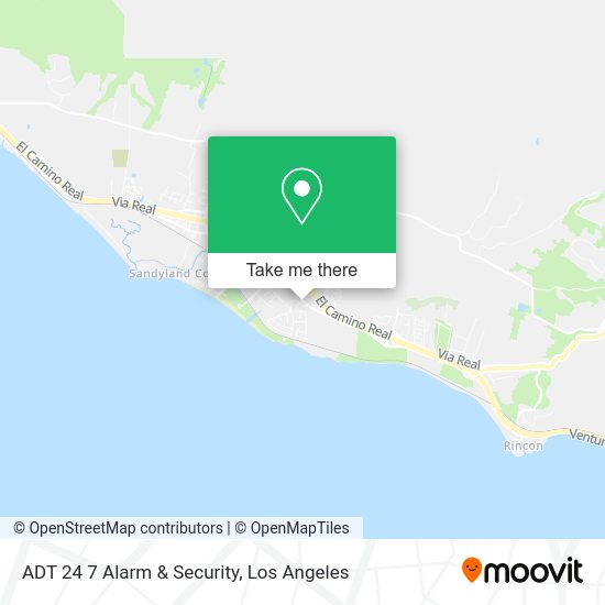 Mapa de ADT 24 7 Alarm & Security