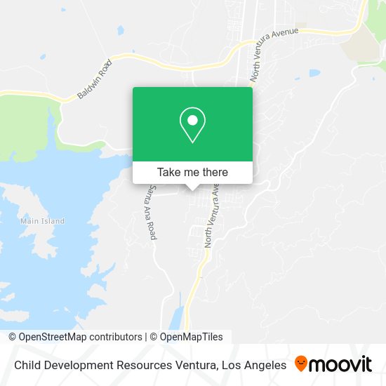 Child Development Resources Ventura map
