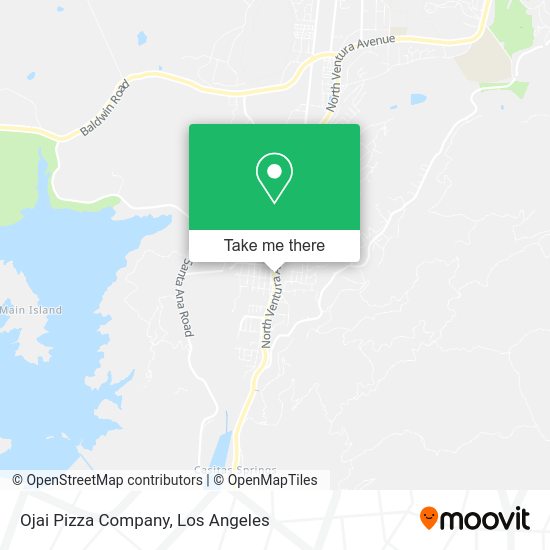 Mapa de Ojai Pizza Company