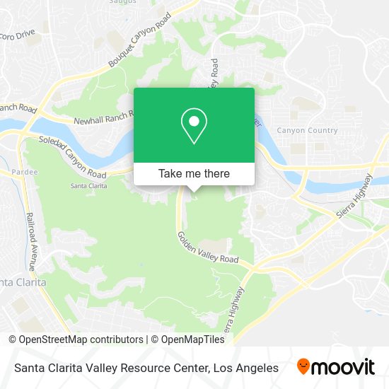 Santa Clarita Valley Resource Center map