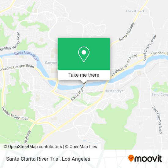 Santa Clarita River Trial map