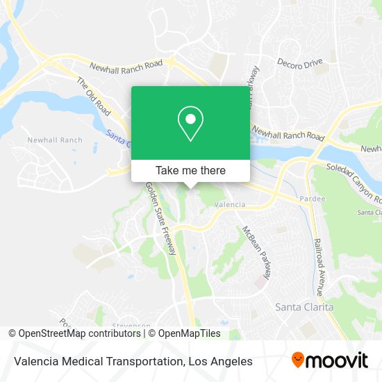 Valencia Medical Transportation map