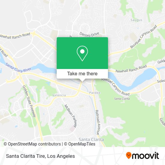 Santa Clarita Tire map