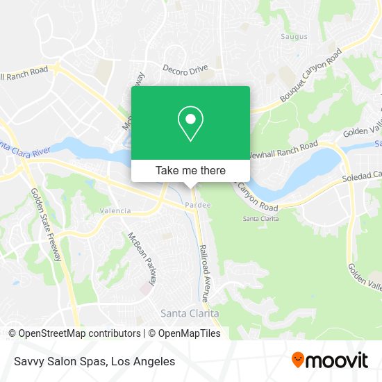 Savvy Salon Spas map