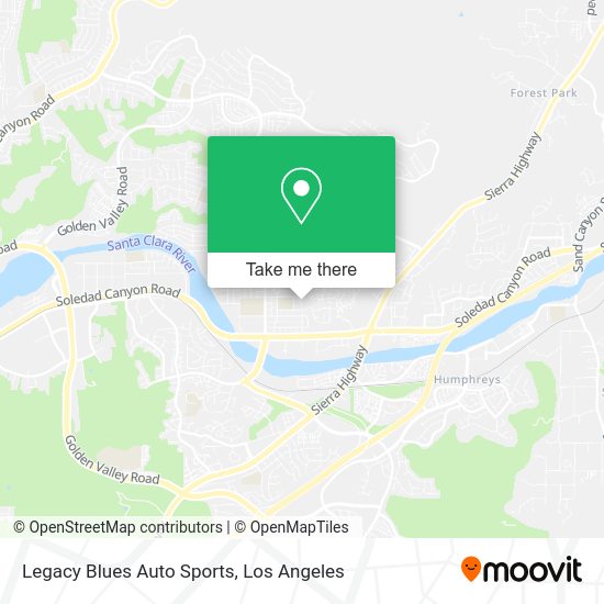 Legacy Blues Auto Sports map