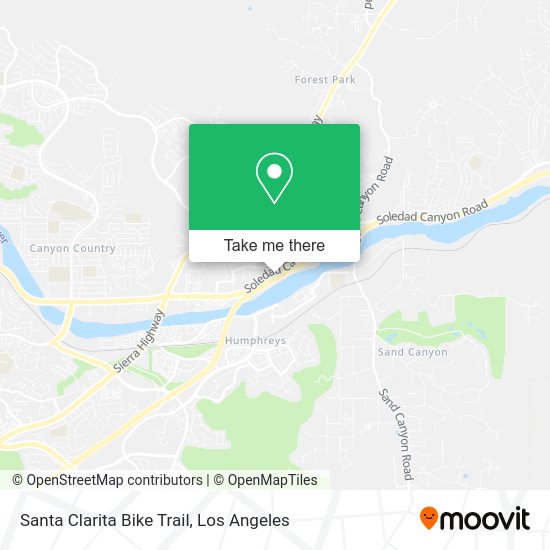 Santa Clarita Bike Trail map