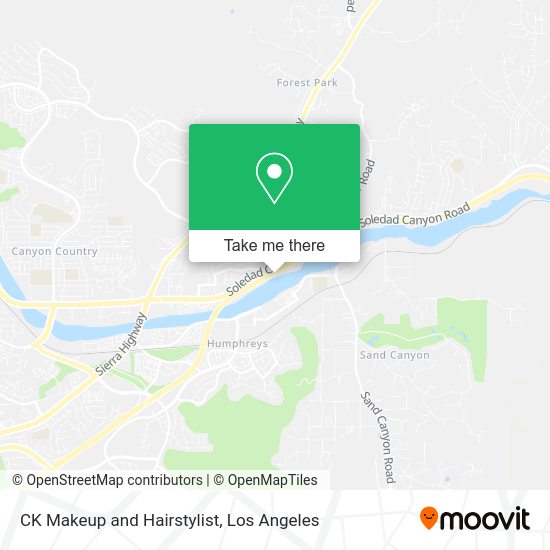 CK Makeup and Hairstylist map