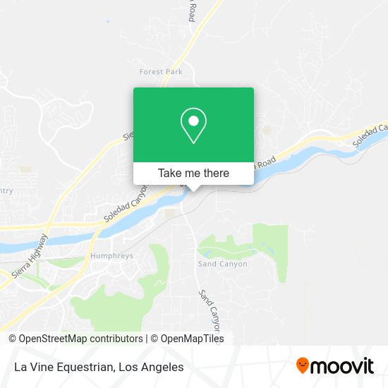 La Vine Equestrian map