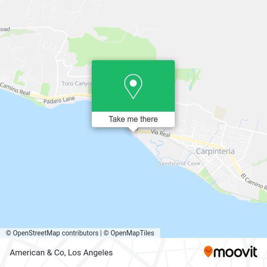 Mapa de American & Co