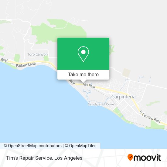 Mapa de Tim's Repair Service