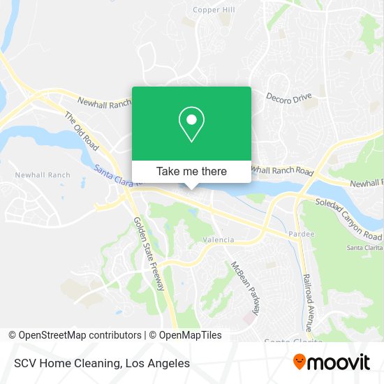 SCV Home Cleaning map