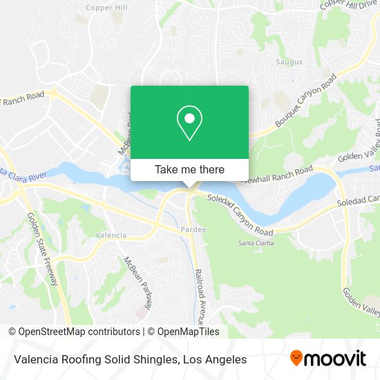 Valencia Roofing Solid Shingles map