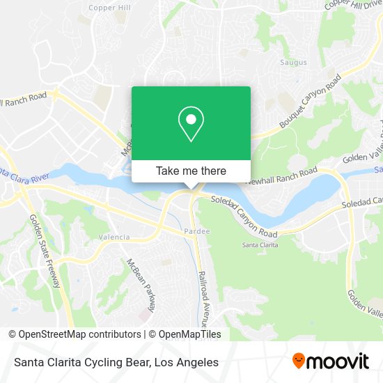 Mapa de Santa Clarita Cycling Bear